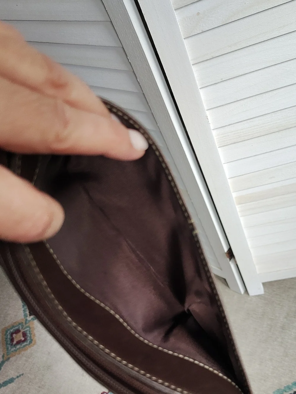 Vintage Leather Wallet/ Clutch